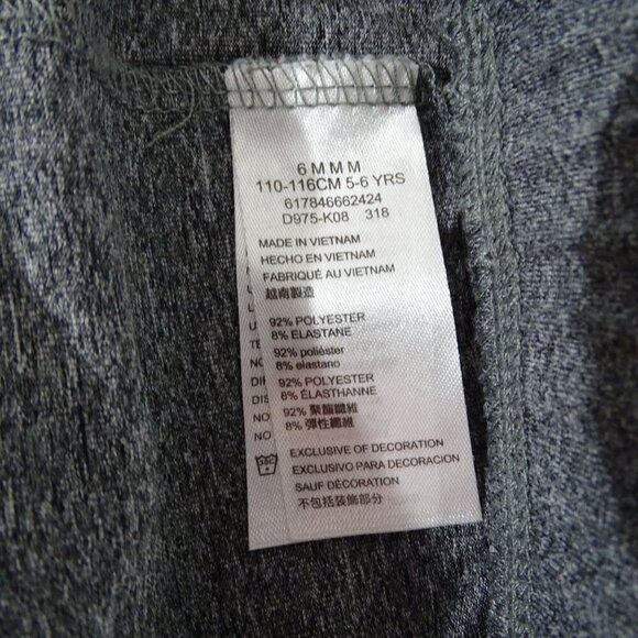 2 pc Nike Graphic Tshirt Dri-Fit Leggings Outfit Girls Size 6X Pink Gray - Picture 11 of 13